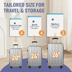 Travel Vacuum Storage Bags with Rechargeable USB Air Pump, Space Saver Vacuum Seal Bags for Luggage, Sealer Compression for C