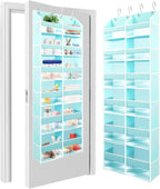 HOMELUX THEORY UPGRADED 6 Tiers Over The Door Organizer Hanging - 100D EXTRA THICK & 50lbs HUGE CAPACITY, 12 Side Mesh Pocket