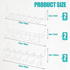 Coume 6 Pcs Pegboard Screwdriver Holders Organizer Pegboard Plier Holders Stainless Steel Peg Board Tool Utility Hooks Access