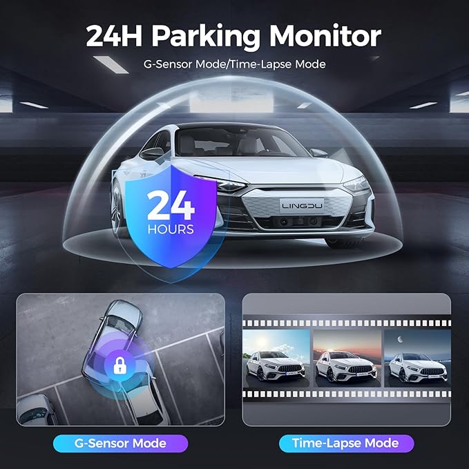 D500 Smart Dash Cam for Cars, 4K Front Dash Cam with WiFi&GPS, 0.96" LCD Display Car Camera, Night Vision, WDR, Parking Mode,