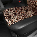 AUTOFAN Universal Fit Front Car Seat Covers (2-Pack) – Premium PU Leather with Leopard Print Design, Airbag Compatible, Easy 