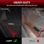 LASFIT Floor Mats for Toyota Camry 2017 2016 2015 LE/SE/XLE/XSE/Hybrid, Custom Fit TPE All Weather Floor Liners for Camry 2015-2017 1st & 2nd Row Car Mats, Black