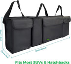 PIDO Hanging Trunk Organizer, Backseat Trunk Organizer for SUV, Hanging Car Storage Bag with Large Pockets for Sedan, Truck, V