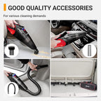 AstroAI Car Vacuum Cleaner, Portable Handheld Vacuum and Car Accessories, 16.4 Ft Cord-12V DC Power, LED Light, w/3 Attachmen