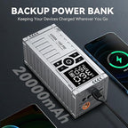 Car Battery Jump Starter with Air Compressor - 4500A Battery Jumper Starter Portable (9.0 Gas/8.0L Diesel) with 150PSI Tire