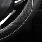 West Llama Microfiber Leather Steering Wheel Cover for Toyota, Textured Design, Custom Fit for 14.5-15 inch, Durable & Comfor