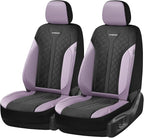 Coverado Front Seat Covers, Automotive Seat Covers 2 Seats, Leather Car Protectors 2-Pack, Auto Seat Covers Universal Fit for
