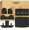 LASFIT Floor Mats & Cargo Liner with Backrest Mat 2021-2026 & Only 7 Seats (Not for 8/9 Seats) for Chevy Suburban/GMC Yukon XL (Only Yukon XL, Not Fit Yukon)/Cadillac Escalade ESV (Not Fit Escalade)