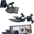 EXTOMUXE CD Slot Mount for CarPlay Screen [Secure 4-Button Lock], 360° Rotation CD Mount for CarPlay Screen Compatible with GPS Monitors