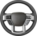 MEWANT Hand Stitch Steering Wheel Cover for Ford F150 F250 F350 Expedition 2018-2021 Ford 150 Truck Steering Wheel Wrap