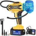 Cordless Tire Inflator Air Compressor Compatible with Dewalt 20V Battery, 160PSI Portable Air Pump with Digital Pressure Gauge, Fast Inflation for Cars, Motorcycles, Bikes(Bare Tool)