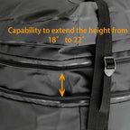CZC AUTO Expandable Hitch Cargo Carrier Bag 9.5 cu. ft Extends to 11.6 cu. ft, Waterproof/Rainproof/Weatherproof, for Car Truck SUV Vans' Hitch Trays Hitch Baskets, Safe Steady Durable Soft Black