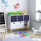 Closet Organizers Fabric Storage Bins With Lids Collapsible Cube Storage Organizer Basket With Handles,Storage Boxes for Clot