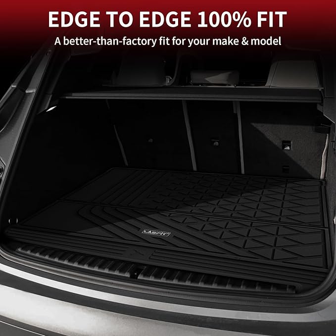 LASFIT Cargo Liner Fit for 2022-2024 2025 2026 BMW IX xDrive45 xDrive50 xDrive60 M60 M70, All Weather Protection TPE Car Trunk Mat for BMW IX Accessories, Anti-Slip, Black