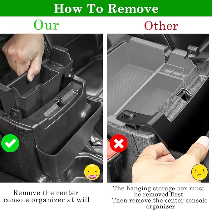 4PCS Center Console Organizer for 2024 2025 2026 Jeep Wrangler JL JLU 4XE and Gladiator JT Accessories Gear Shift Side Tray Organizer,Hanging Armrest Storage Box