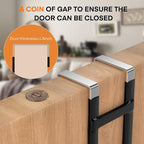FYY Over The Door Hooks - 4 Pack Heavy Duty Dual-Hook Organizer Hanger with Non-Slip Rubber for Towels, Clothes, Hats & Bags 