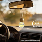 Car Air Freshener Hanging 2 Pack, Sandalwood Scent Essential Oil Diffuser Long Lasting Up to 150 Days, Cute Car Accessories w