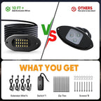 Honalia Pure White Rock Lights 4 Pods, 6000K White LED Rock Lights Kits with Switch