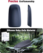 for 2020-2026 Ford Escape & 2021-2026 Bronco Sport CX430 2-in-1 Silicone Center Console Armrest Cover& Armrest Hidden Privacy Tray - [OEM Design& Friendly Liquid Silicone Rubber] - Thin Black