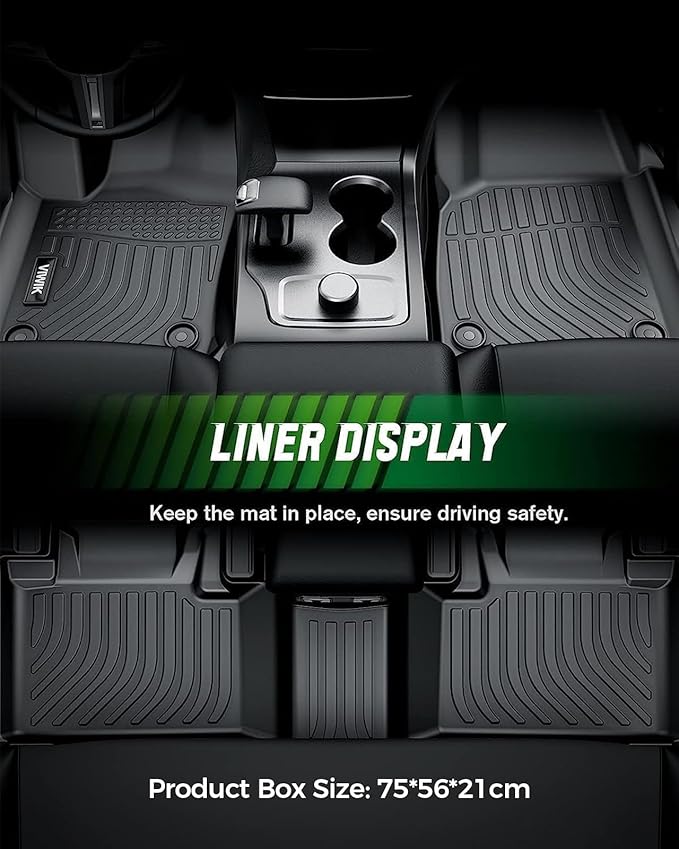 VIWIK Floor Mats for Nissan Sentra 2014 2015 2016 2017 2018 2019, All Weather TPE Rubber Car Mats Floor Liners for 2014-2019 Sentra Front & Rear, Automotive Floor Mats Black