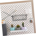 Ciieeo 2pcs Metal Hanging Baskets Wire Wall Baskets Grid Wall Accessory Rv Shelf Organizer Door