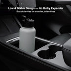 Gen 2 Tesla Model Y & Model 3 Cup Holder Insert – Center Console Organizer – Fits 26–32 oz Extra Large Tumblers & Bottles Inc