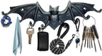 Bat Key Hooks Gothic Bat Key Rack Wall Mount Casting Iron Rustic Decorative Hooks for Keys Bag Purse Towel Umbrella Dog Leash