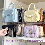 Purse Organizer for Closet, Clear Acrylic File Organizer, Desk File Holder for Book, Document, Envelopes, Binder, Mail, Handb