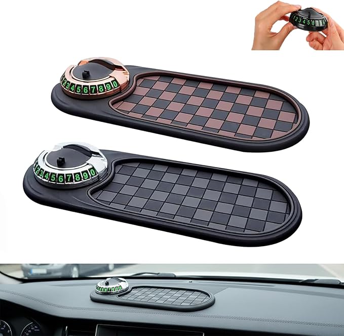 3-in-1 Anti-Slip Mat Solves Every Driver's Biggest Frustration, Multi-Functional Support Anti-Slip Pad, Mobile Phone Bracket 