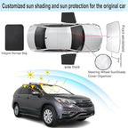 3PCS Car Window Shades Front Windshield Sun Shade Foldable Window Shade Custom Fit for Honda CR-V 2012-2016 Accessories Car Shades for Front Windows Anti-UV Rays Block Heat