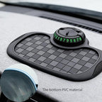 S-SNAIL-OO Multifunction Car Anti Slip Mat, 360° Rotatable Phone Holder Dashboard Pad with Temporary Parking Number, Rotatabl