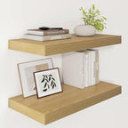 Vivelove 12 Inch Deep Floating Shelves 24 inch Long, 24 x 12 Wide Display Shelves with Invisible Brackets, Shelf for Bedroom 