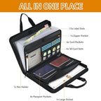 onvvippiv File Organizer Fireproof Expanding Accordion File Folder with Lock Zipper Labels13 Pockets Document Organizer Holde