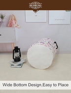 HUNRUNG Laundry Hamper,Large Canvas Fabric Lightweight Storage Basket Toy Organizer Dirty Clothes Collapsible Waterproof for 