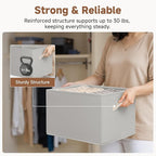 StorageWorks Storage Baskets for Shelves, Fabric Storage Bins, Closet Organization and Storage Baskets, Organizer Bins for Cl