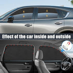 ZATOOTO Car Window Shades for CX-5 2017-2024, 4 Pcs Magnetic Car Window Covers - 100% Block Light Privacy Curtains, Side Window Sun Shade for Baby Breastfeeding, Sleeping, Camping