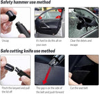 4 Packs SafeHammer Window Breaker Seatbelt Cutter, 2026 Upgraded Safe Hammer Glass Breaker Under Water, Car Emergency 2-in-1 