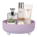 Anyoifax Makeup Perfume Organizer Tray 360 Degree Rotating Lazy Susan Skincare Lotion Organizer Spinning Cosmetics Storage fo