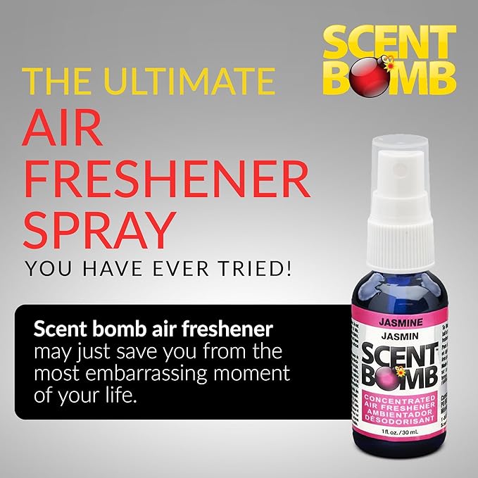 Scent Bomb Air Freshener Spray, Long-Lasting Odor Eliminator - Effective Deodorizer for Home & Car, Fresh Room Spray for Kitc
