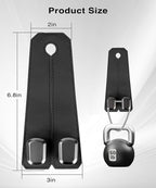 Car Hooks for Headrest, 4PCS Car Purse Hooks Luxurious Leather 100% Metal Car Hangers for Seat Multifunctional Car Bag Hook Car Seat Back Storage Hook Accessories (Black)