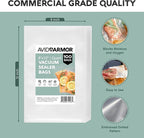 Avid Armor Vacuum Sealer Bags Quart 8x12 Inch 100 Pack for Food Saver, Seal a Meal Vacuum Seal Machines, Commercial Grade Hea