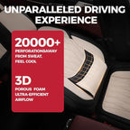 FREESOO Black Beige Car Seat Covers Full Set - Faux Nappa Leather Seat Covers for Cars, Luxury Breathable Waterproof Front Se
