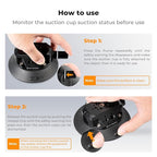 K&F CONCEPT 4.5" Suction Cup Camera Mount with Magic Arm, ARRI Style 1/4" 3/8" Threads, Quick Release Car Mount Compatible with Gopro DJI Insta360 for DSLR Action Camera Phone Video Shooting