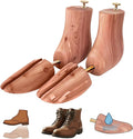 Cedar Boot Trees for Men&Women-Boot Shaper, Natural Aromatic Cedar Wood, Durable Metal Components-Extend Boot Lifespan