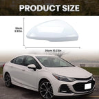 Right Passenger Side Mirror Cover Caps Compatible with Chevrolet Chevy Cruze 2017 2018 2019 Replacement Rear view Mirrors Trim (White)