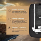Escort MAX 360 Laser Radar Detector - GPS, Directional Alerts, Dual Antenna Front and Rear, Bluetooth Connectivity, Voice Ale
