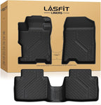 LASFIT Floor Mats for Honda Accord Sedan 2012 2011 2010 2009 2008, All Weather Custom Fit TPE Floor Liners 1st & 2nd Row, Black (Not for Coupe)