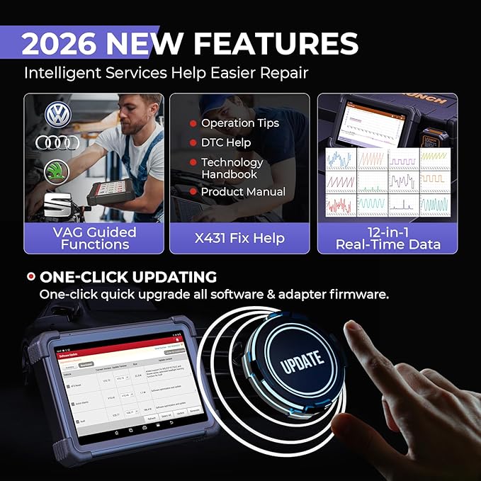 Launch X431 Scanner PRO3 APEX Bidirectional Scan Tool 2026 Upgraded, OEM Topology Map, Online Coding, HD Truck, 55+ Services