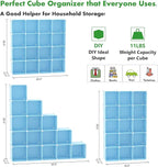 C&AHOME Cube Storage Organizer, 16-Cube Shelves Units, Plastic Storage Cubes, DIY Closet Organizer, Modular Closet Storage Sh