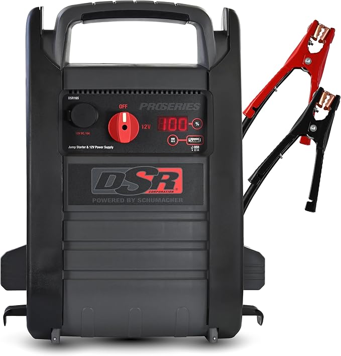 Schumacher Electric DSR ProSeries Car Battery Jump Starter - 2200 Peak Amp 12V Car Starter, Jump Box & Portable Power